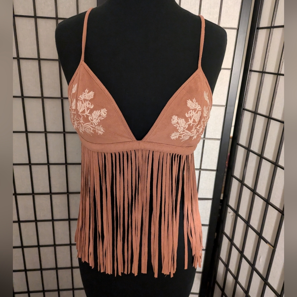XL forever 21 tan top.